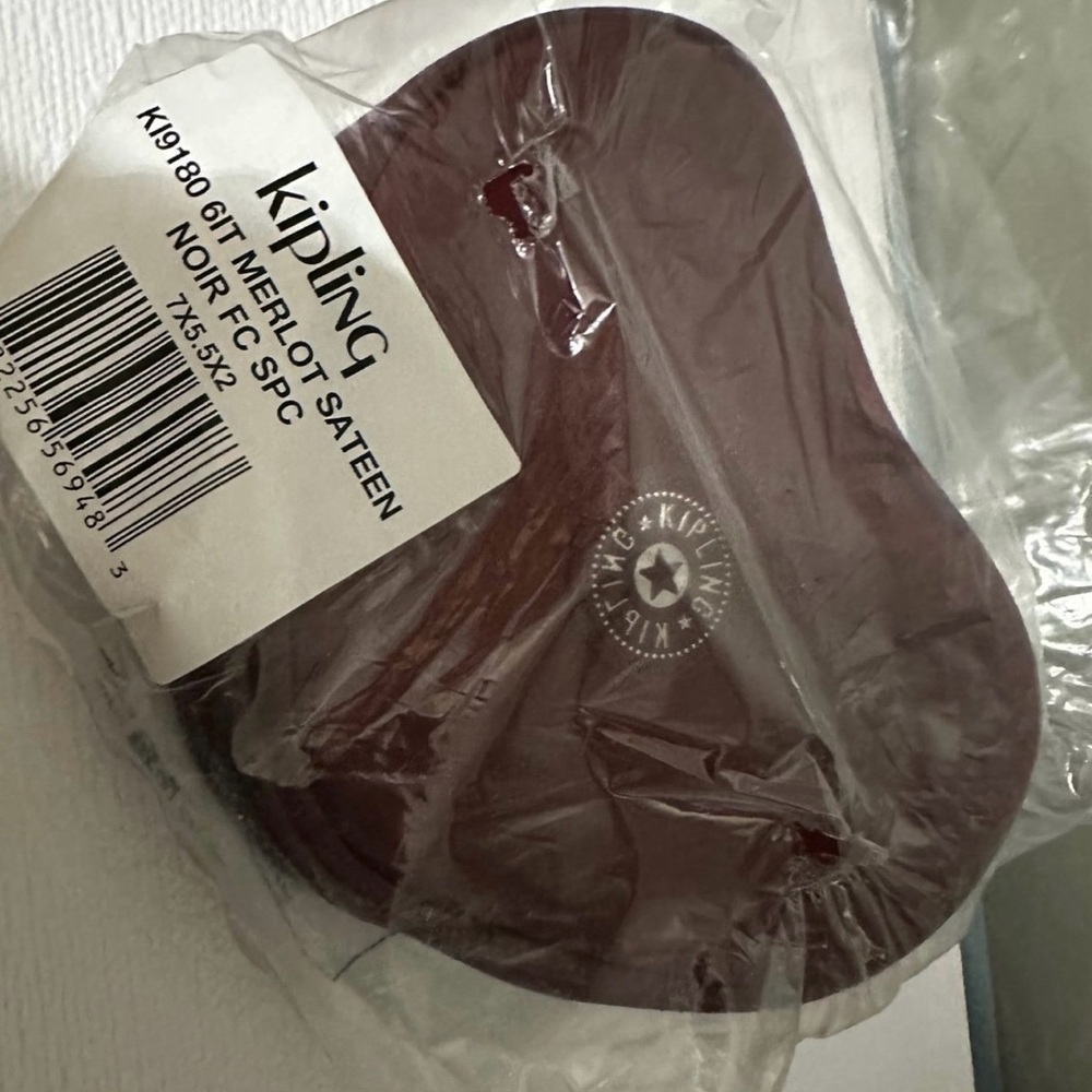 Kipling Merlot Sateen Cosmetic Case